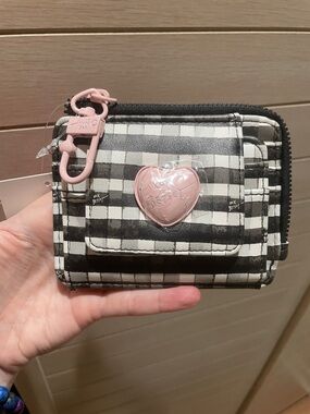 Betsey Johnson XoX black & white Trifold Wallet